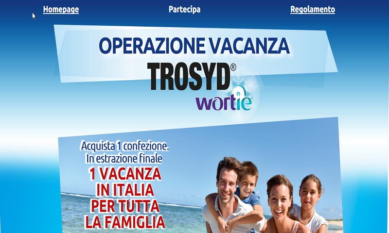 Gioca con Trosyd per vincere una vacanza in Italia
