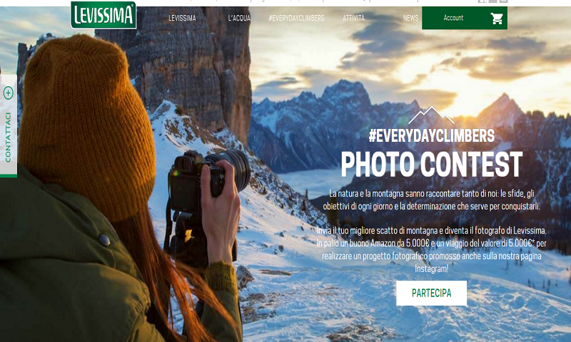 Buono Amazon? Vincilo alla montagna con Levissima!