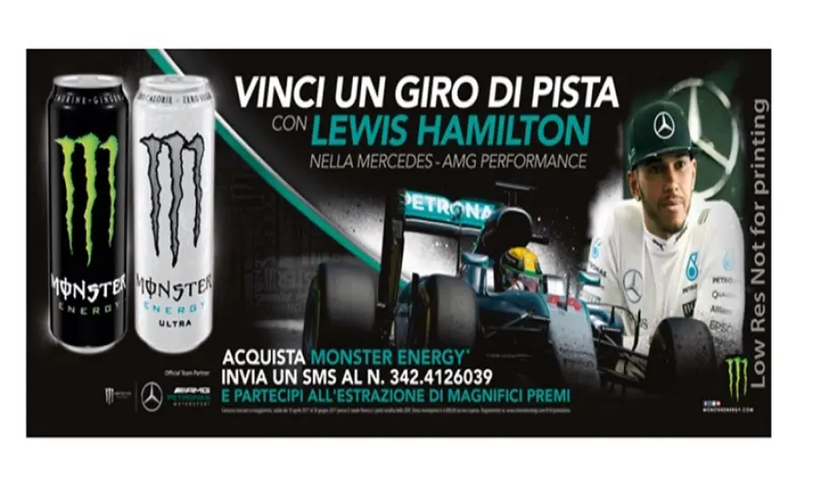 Concorso Monster Energy: vinci Londra & Hamilton