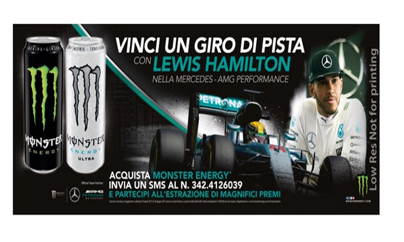 Concorso Monster Energy: vinci Londra & Hamilton