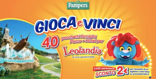 Vincere ingresso Parco Leolandia e Hotel per tutta la famiglia!