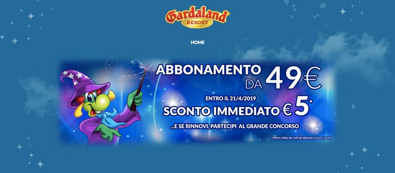 Alloggia gratuitamente al Gardaland Magic Hotel e vinci altri premi!